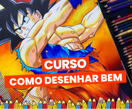 Desenho realista de Goku · Creative Fabrica