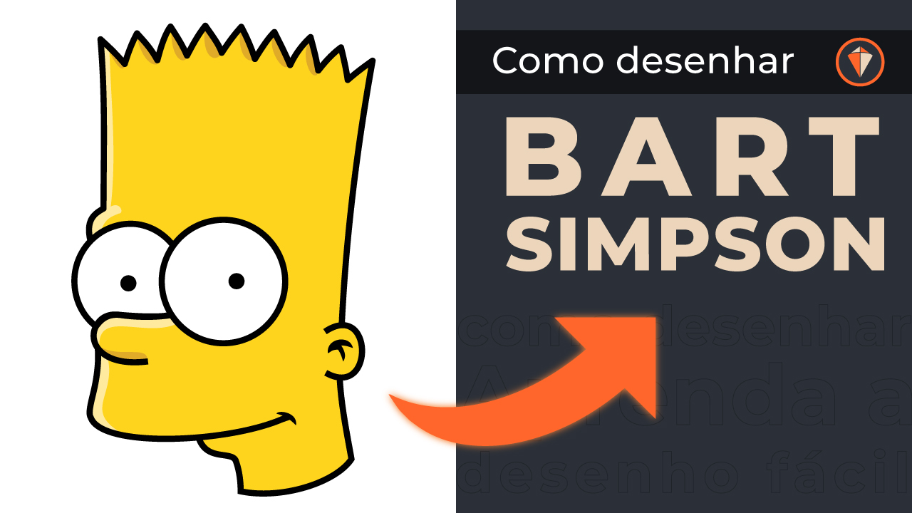 Como desenhar o Bart Simpsons de maneira bem simples e fácil 